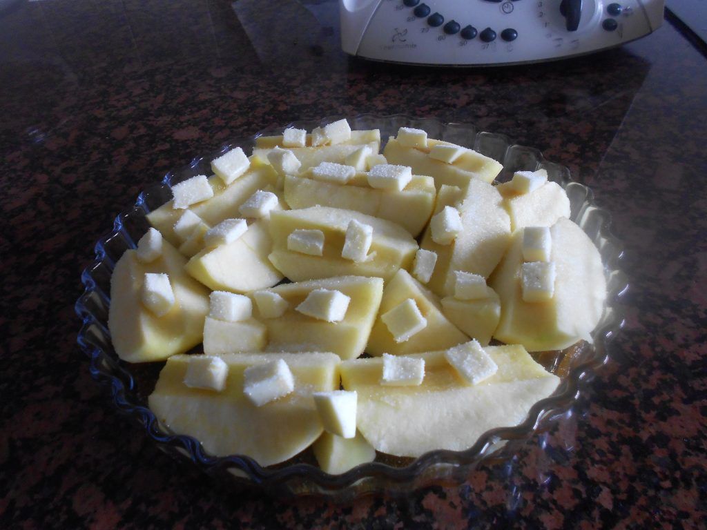 tarta tatín de manzana, elaboración