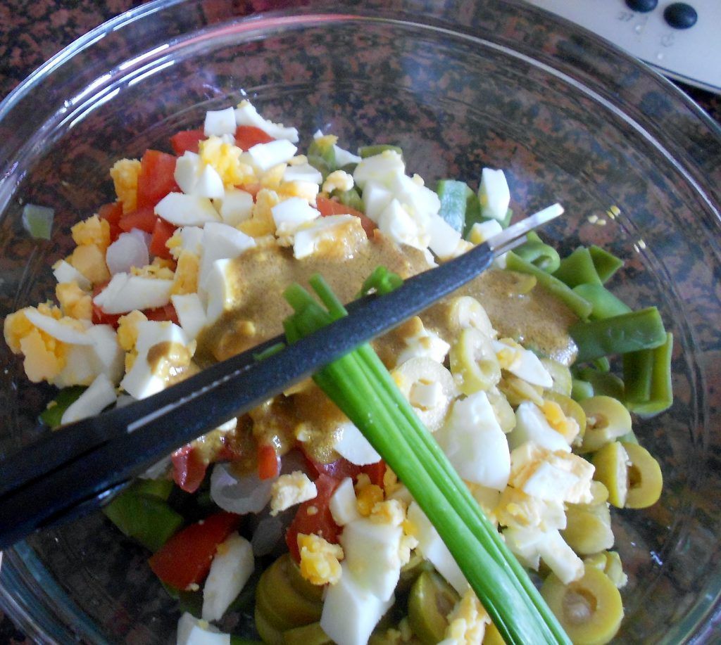 ensalada preparación