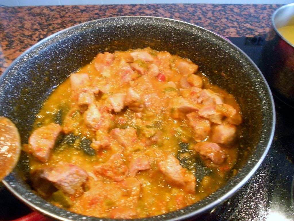 pavo con pisto