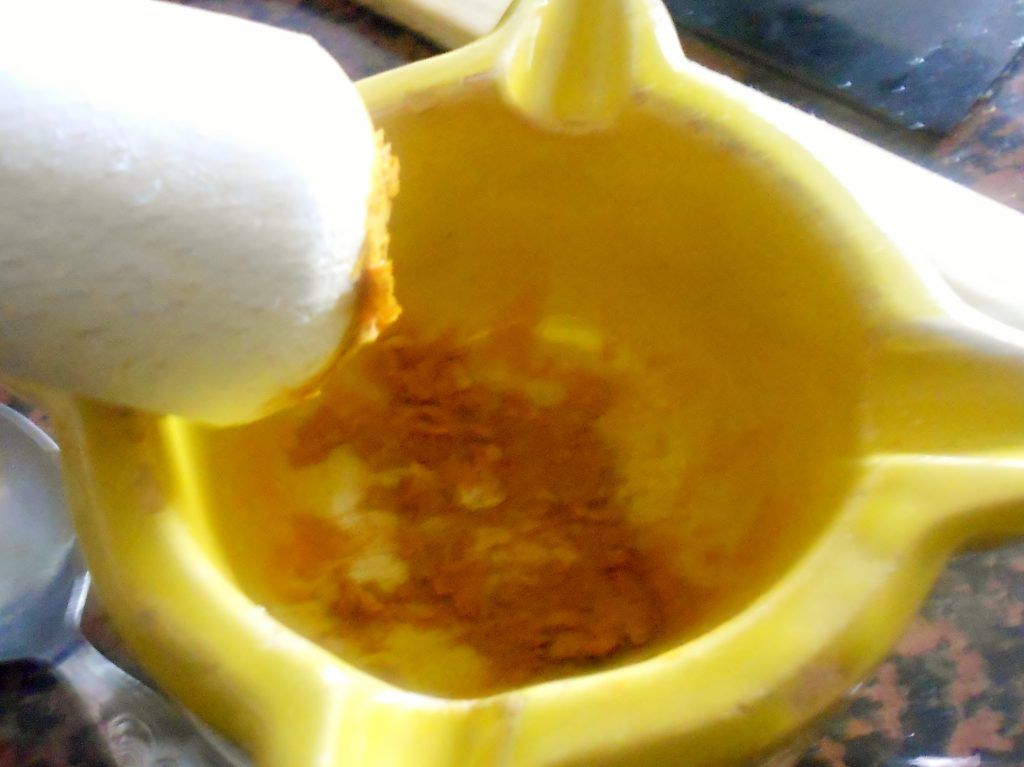picada de ajo y cúrcuma