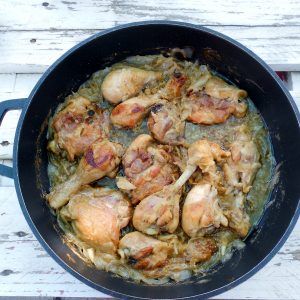 pollo a la cerveza