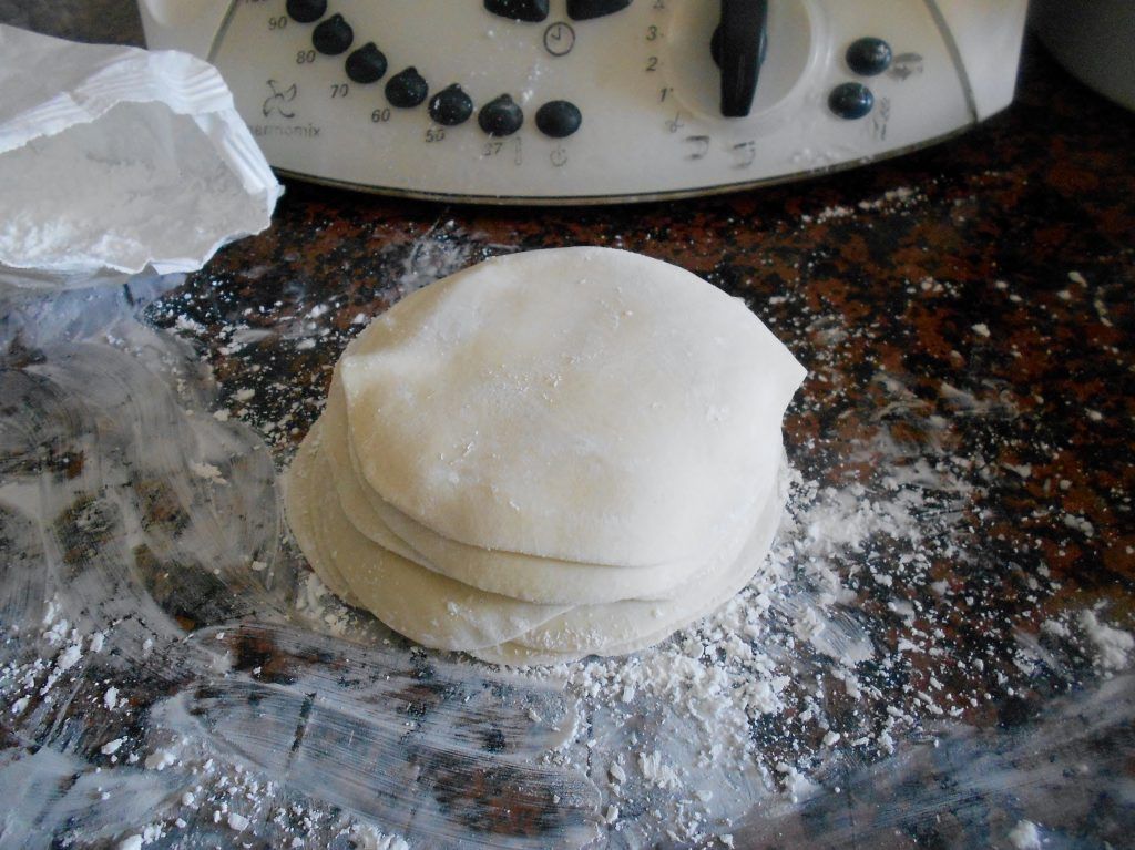 obleas para gyozas